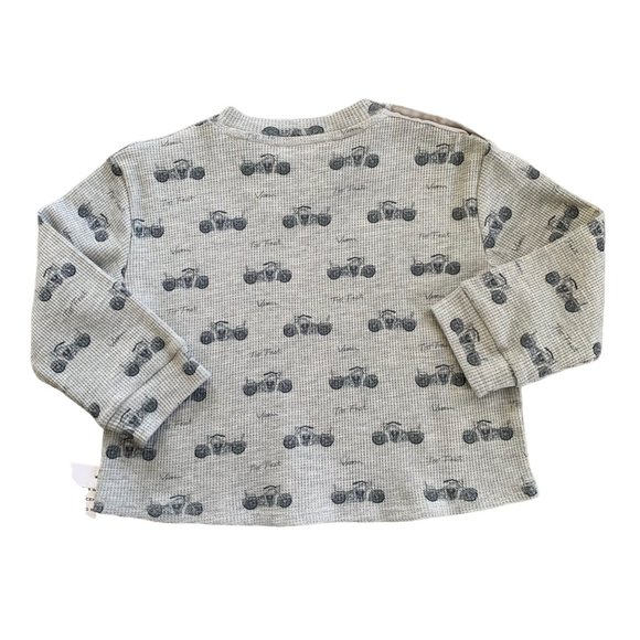 NWT Lil' Lemons By For Love And Lemons Motorcycle Waffle Knit Long Sleeve Tee - Picture 4 of 5